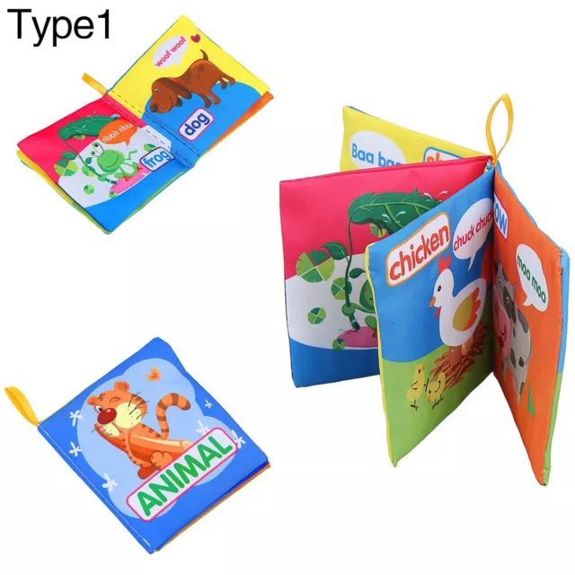 Infant Baby Intelligence Development Early Cognize Cloth Book Educational Toy 89