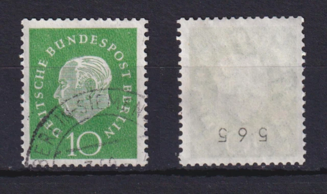 Berlin 183 RM ungerade Nummer Theodor Heuss 10 Pf gestempelt