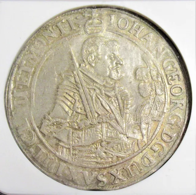 Deutschland Sachsen Taler, 1642-CR. Dresden Postfrisch Johann Georg I. NGC MS-62