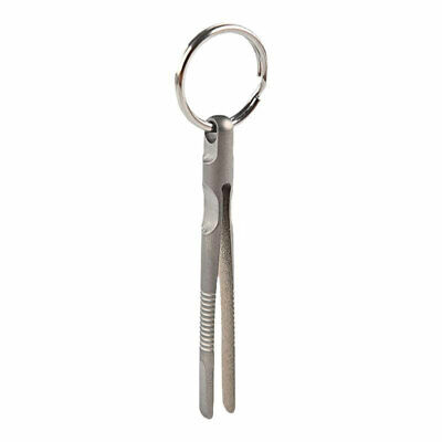 Mini CNC Titanium Keychain EDC Tweezers Pocket Outdoor Lightweight Clamping Tool