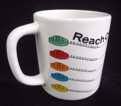 Reach Out And Touch Someone Vintage Telephone At T Bell Coffee Mug 9 99 Picclick Reach Out And Touch Someone Vintage Telephone At T Bell Coffee Mug 9 99 Picclick