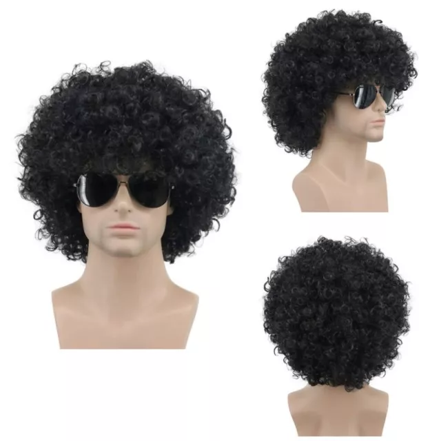 Afro Clown Wig Retro Cosplay Wig Black Mega Jumbo Wig Short Curly Wig