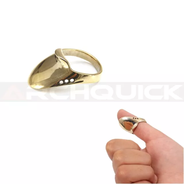 Copper Thumb Ring Finger Protector Guard For Traditional Bow