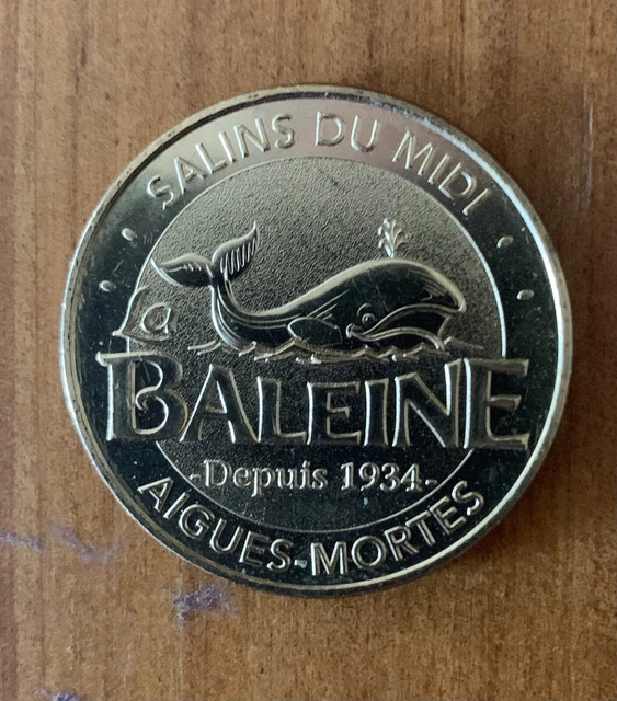 medaille touristique monnaie de paris Aigues Mortes Sel La Baleine 2018 5600 Ex