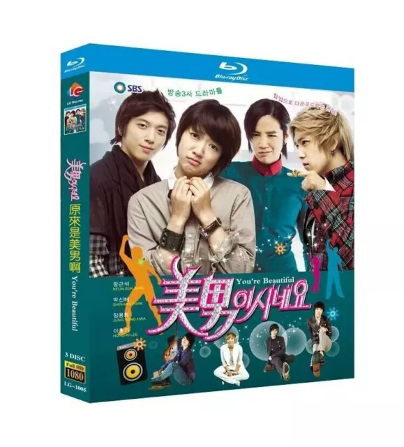 Korean Drama You're Beautiful Blu-Ray English Sub Free Region Plastic Box Set