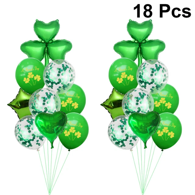 18PCS Latex Klee Luftballons Dekor St. Patrick's Day Luftballons Dekor Kreative