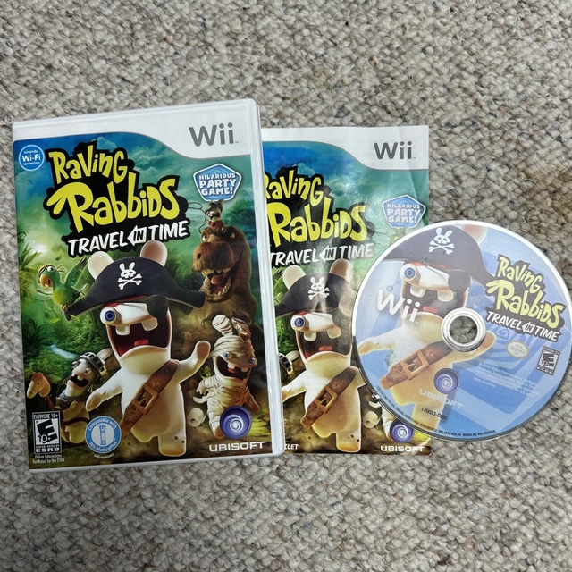 RAVING RABBIDS: TRAVEL in Time (Nintendo Wii, 2010) TESTED + CIB ...