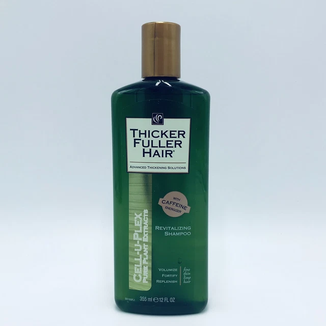 Thicker Fuller Hair Revitalizing Shampoo Caffeine Energizer Cell-U-Plex 12 oz