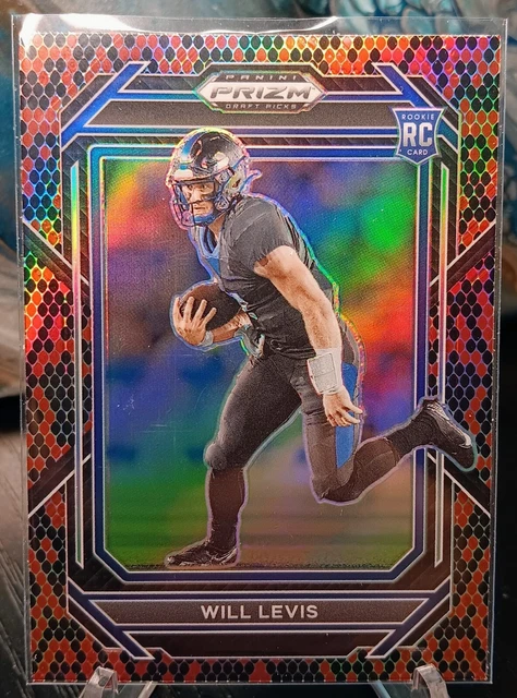 2023 Panini Prizm Draft Picks Will Levis Rookie Snakeskin Prizm Ssp Titans Rc