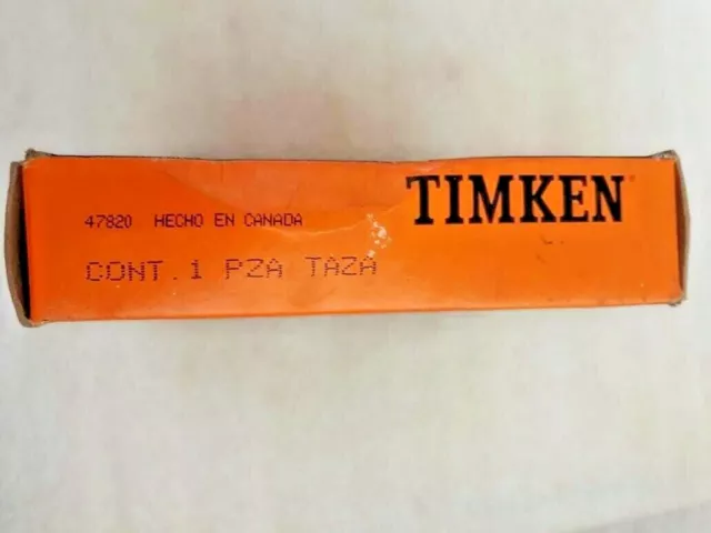 47820 Timken Tapered Roller Bearing Cup - Outer Only 47820