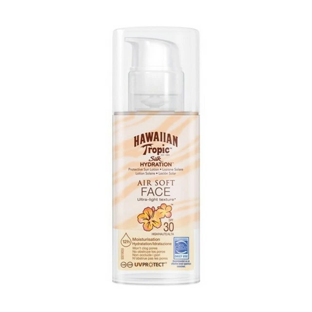 Protezione Solare Viso Silk Air Soft Hawaiian Tropic Silk Air Soft Face Spf 3