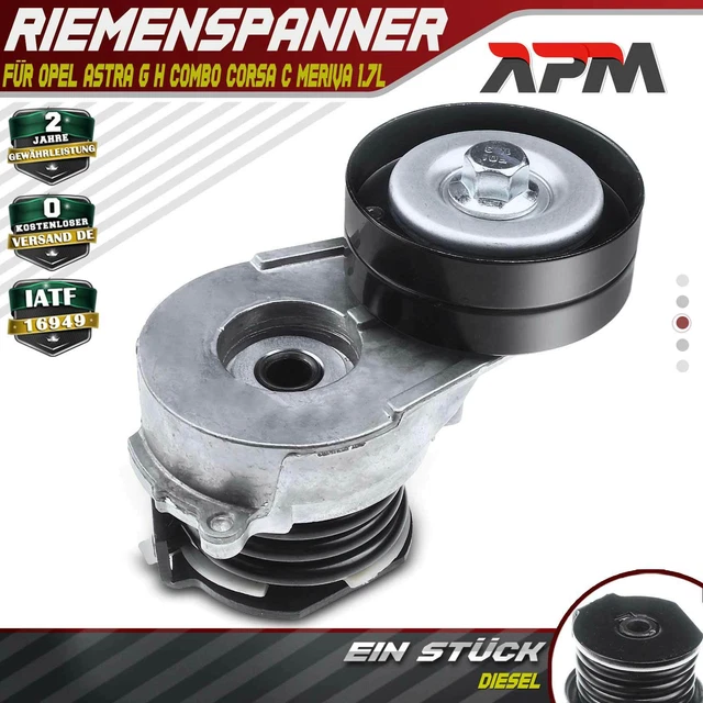Poulie Tendeur de Courroie Trapézoïdiale pour Opel Astra G H Combo Course C 1.7L