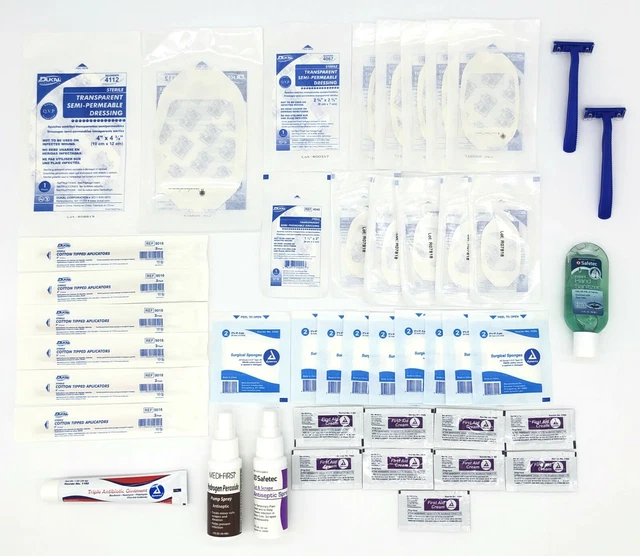 FULL FAMILY CUT, Scrape, Abrasions, Burns, Infection Control Kit C1142 ...