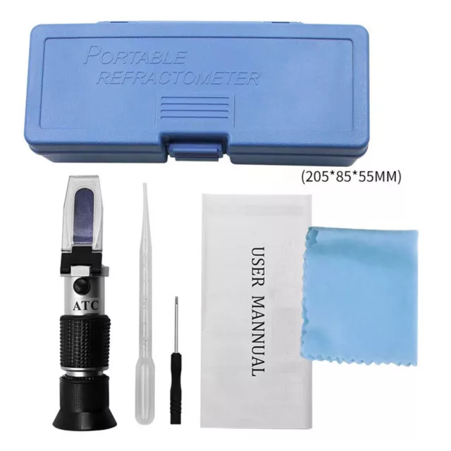 Refractometer Car Antifreeze Battery Acid Engine Coolant Tester Tool Handheld UK