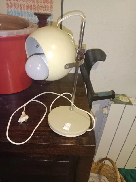 ancienne lampe boule de bureau 1970