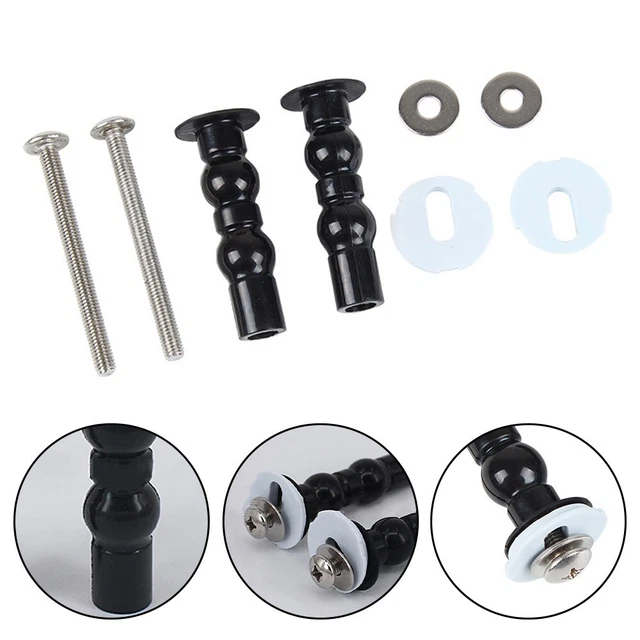 Kit De Fixation Universel Pour Siège De Toilette - 4 Pièces, Installation Facile