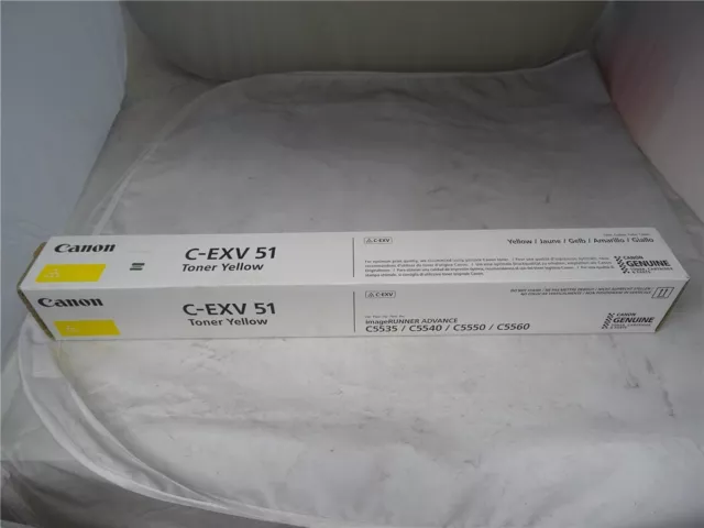 Original Canon 0484C002 C-EXV51 CEXV51Y Toner gelb für IR C5500 in OVP