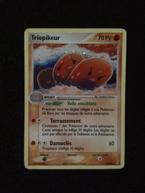 5/100 Holo Rare FR Ex Crystal Keepers Pokemon Card Triopikeur Used