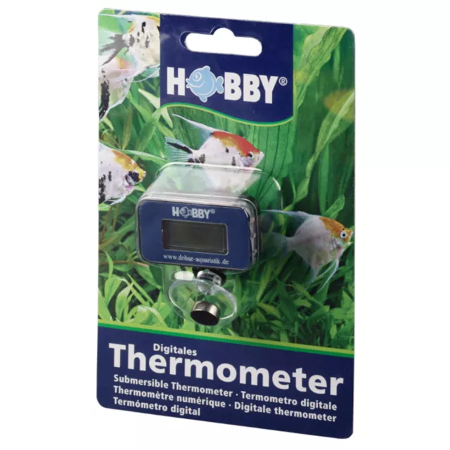 Hobby Digitales Thermometer Terrarium Aquariumthermometer Aquarien Fisch Zubehör