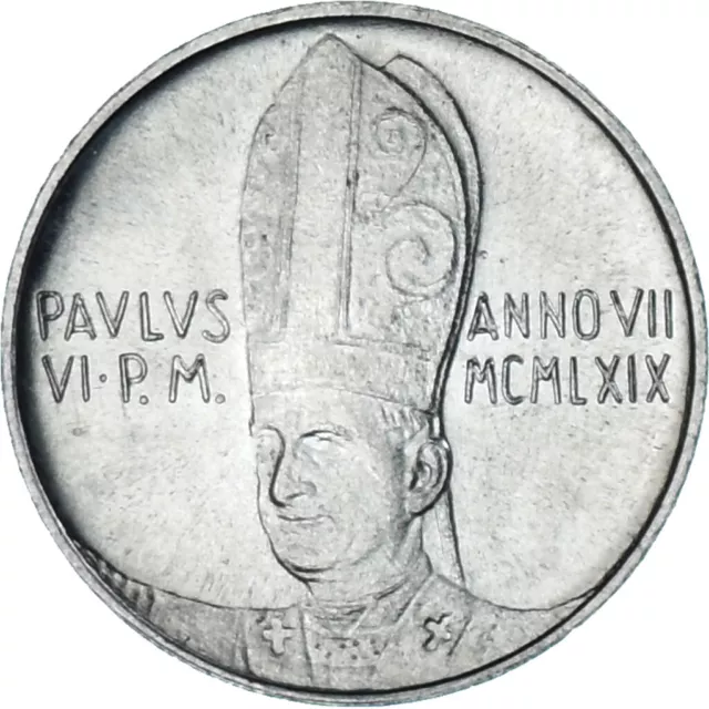 [#1180890] Münze, Vatikanstadt, Paul VI, Lira, 1969, UNZ, Aluminium, KM:108