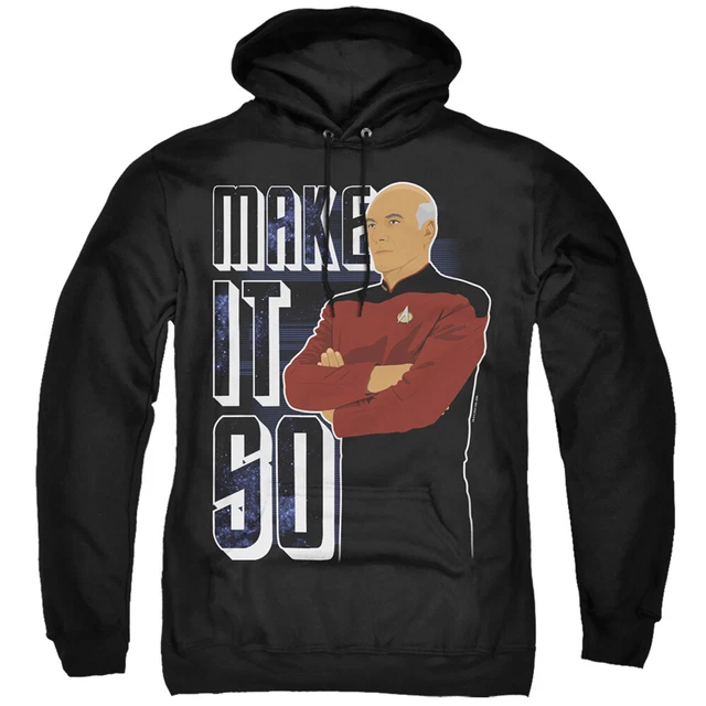 Star Trek Il Next Generazione - Make It So - Adulti Pullover con Cappuccio