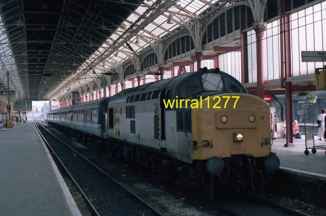 ORIGINAL RAILWAY PHOTOGRAPHIC negative Class 37 37278 at Preston (2) £2 ...