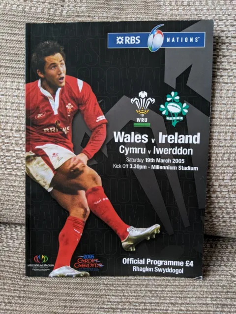 Wales v  Ireland 6 Nations Official Rugby Programme Saturday 19th March 2005