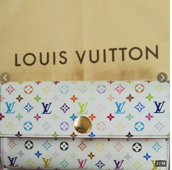 LOUIS VUITTON M60443 Portefeiulle Sarah Monogram multicolor Wallet ...