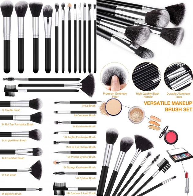 MELLIEX Pennelli da Trucco, 15 Pezzi Professionali Set di Make Up...