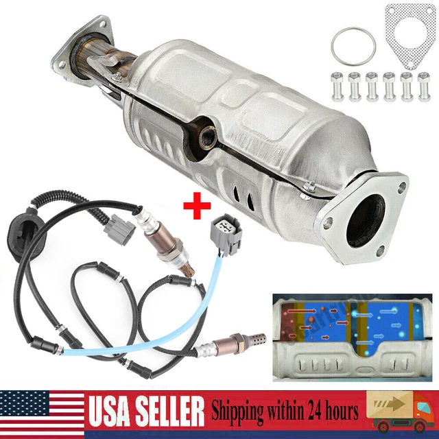 DIRECT FIT CATALYTIC Converter w/ Oxygen Sensors For 200307 Honda