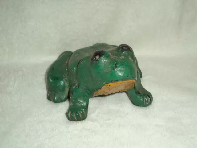 Vintage Cast Iron Frog Doorstop Paperweight heavy 4.6 pounds