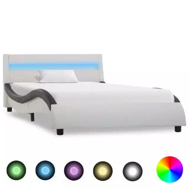 Giroletto LED Similpelle Imbottito Telaio Letto Misure/Colori Diversi vidaXL 2