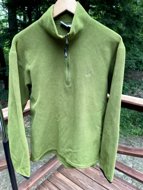 EMS Eastern Mountain Sports Sweater Womens Medium Green 1/4￼ zip