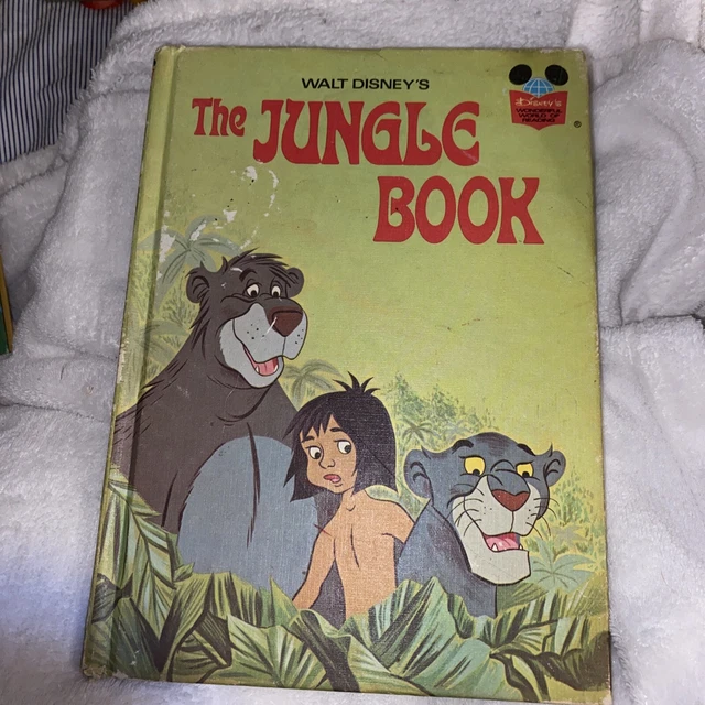 Vintage 1974, The Jungle Book - Walt Disney's The Wonderful World Of Reading, HC