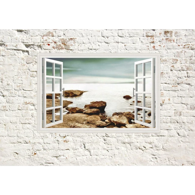 Papier Peint Photo Fenêtre A Paysage Images Murales XXL Décorations
