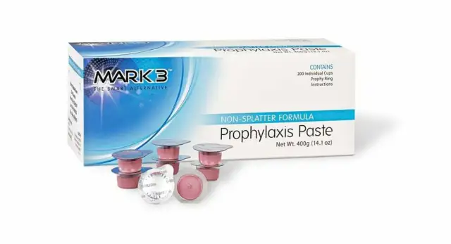 MARK3 Dental Prophy Prophylaxis Paste Non-Splatter All Flavors Grits Box/200