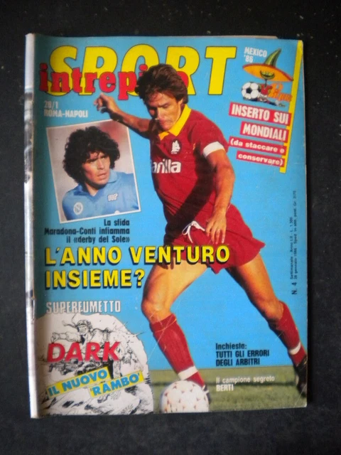 Intrepido Sport 13 Magazine 1989 Avec Poster Nicola Berti Diego Fuser - Édition Spéciale 100 Ans