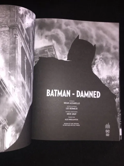 BD BATMAN -DAMNED/ Azzarello - Bermejo / 2022/ Urban Comics - DC- Black Label 3