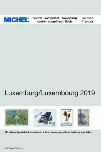 MICHEL Lussemburgo/Luxembourg Catalogo, Bilingue Tedesco & Francese,2019