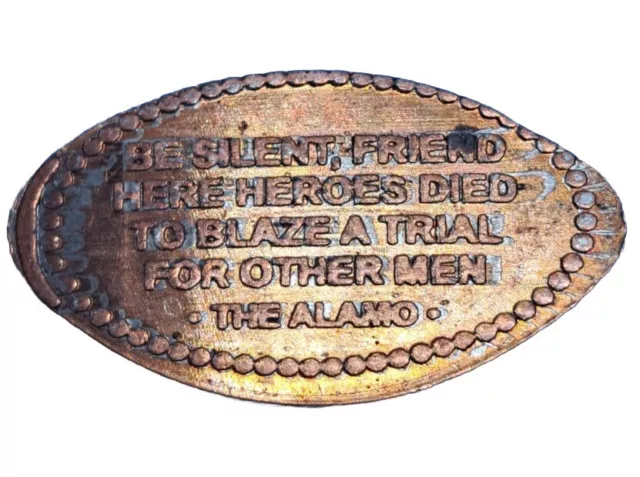 The Alamo Elongated Penny Pressed Souvenir Smashed #143