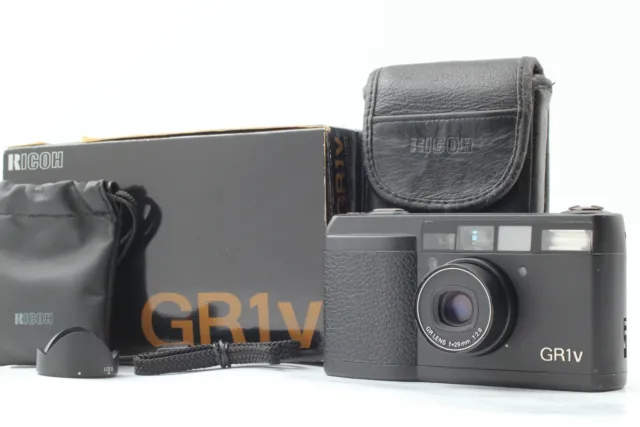 LCD Works [MINT in Box] Ricoh GR1v GR-1v Black Body 35mm Camera case From JAPAN