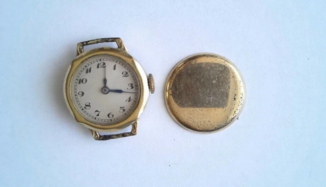 Montre Vintage Mécanique Suisse DILECTA – Boîtier Plaqué Or, Style Art Déco, Occasion