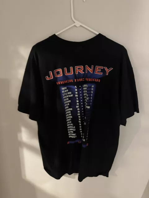 Journey Under the Radar 2002 Concert Tour T-Shirt Black XL Vintage Music 3