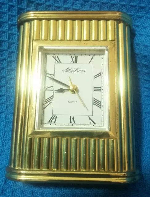 Seth Thomas Mantel Clock - Art Deco With Chime And Alarm