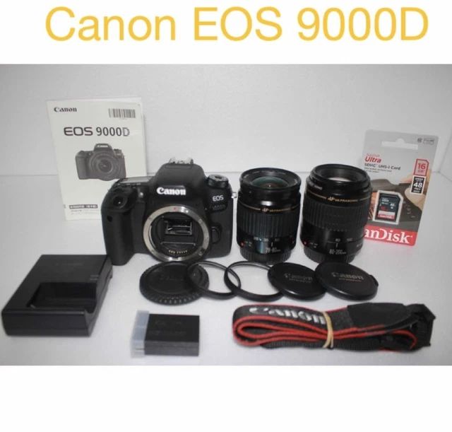 DSLR CAMERA CANON EOS 9000D Double Lens Set $1,052.28