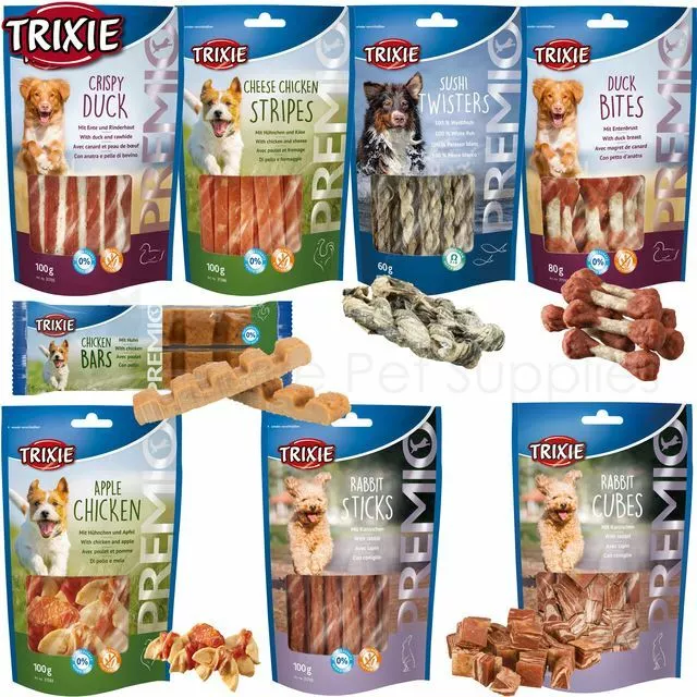 Trixie Dog Treats Chicken, Duck, Fish, Sushi , Rabbit Premium Quality