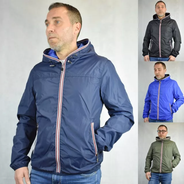 Giubbotto Uomo Primaverile Primavera Giacca a Vento Giubbino Estivo Leggero XXL