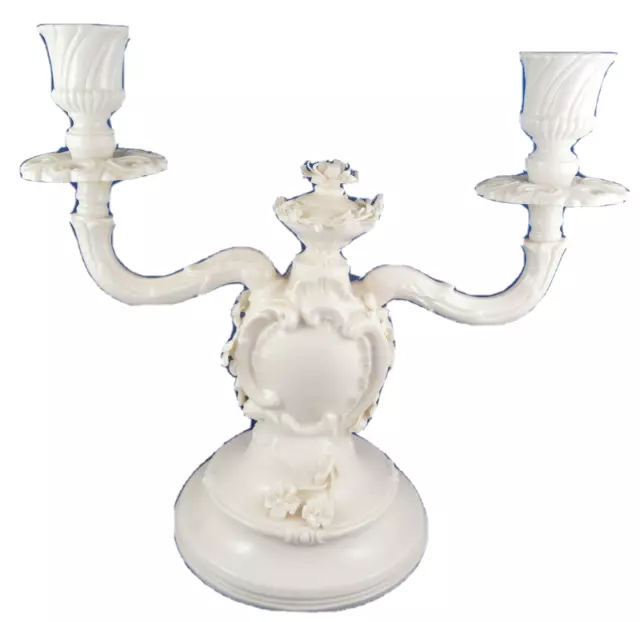 Superb Nymphenburg Porcelain Double Candleholder Porzellan Kerzenhalter Stick