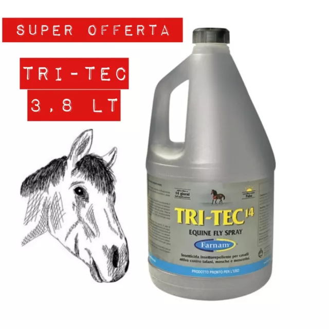 TRI TEC 14  Insetticida 3,8 LT  REPELLENTE x CAVALLI Tritec spray insetticida