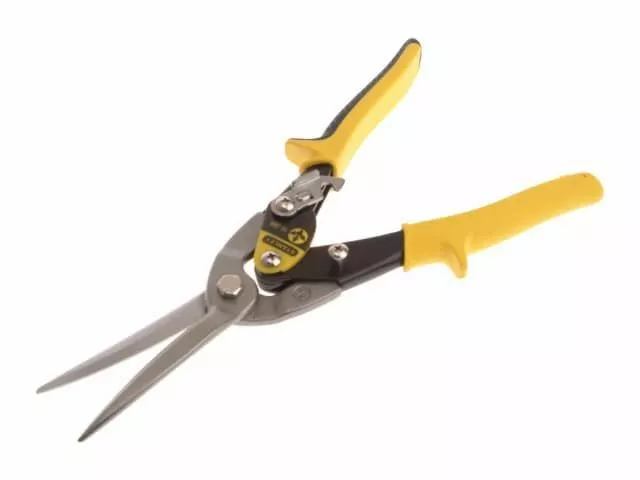 Stanley Tools - Coupe longue aviation jaune, coupe droite, 300 mm